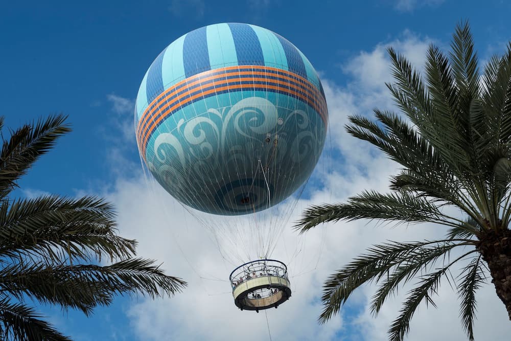 Disney's Aerophile é o balão que fica em Disney Springs