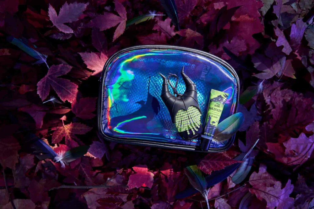 Imagem ilustrativa dos produtos da Bath & Body Works da Malévola de sua coleção Vilões Disney