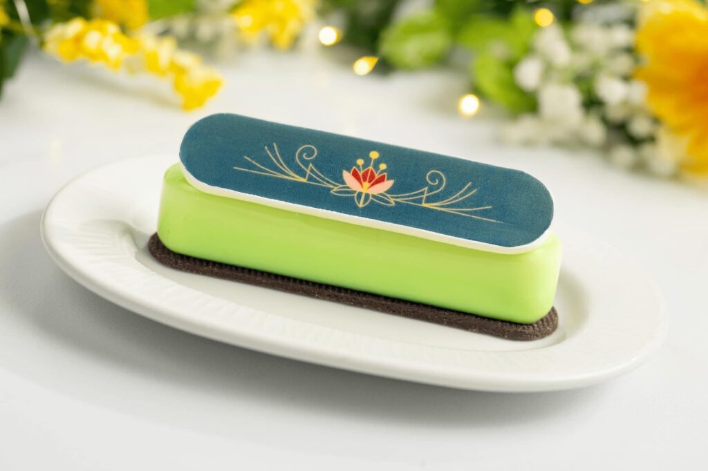 bomba de chocolate sabor menta, verde em homenagem a princesa Tiana