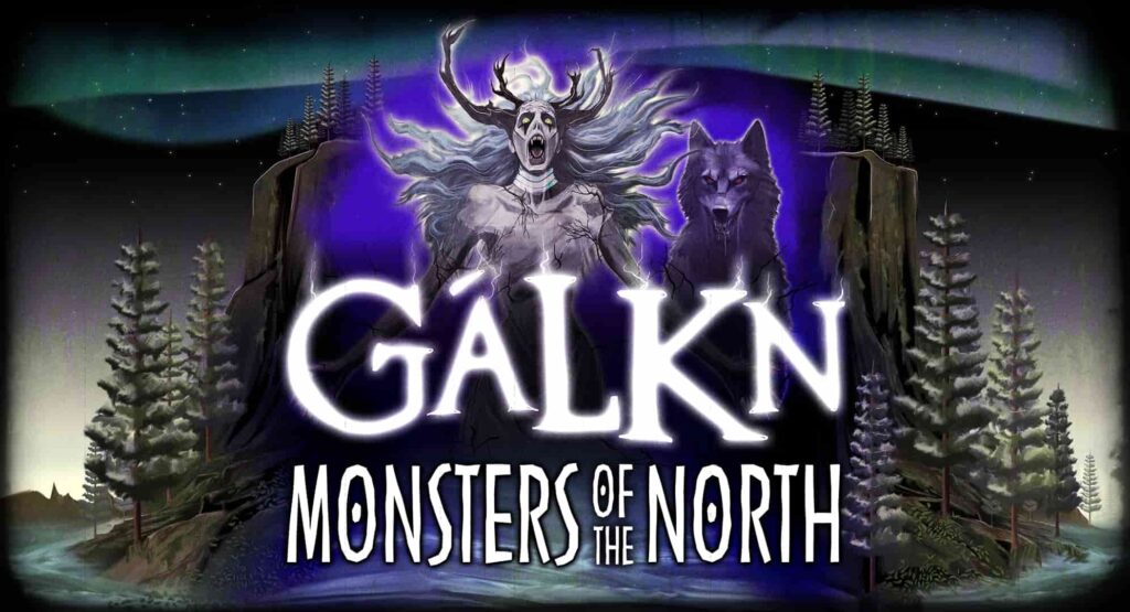 arte de divulgação da casa de terror Galkn Monsters of the North no Halloween Horror Nights da Universal Orlando 2025