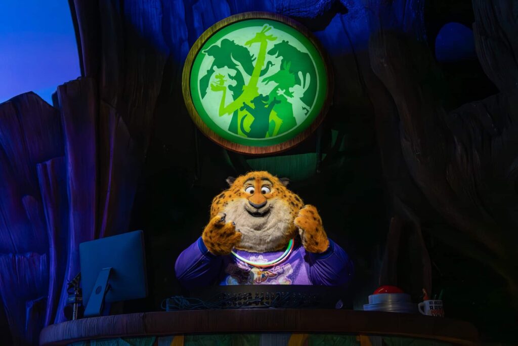 Animatronico do personagem de Zootopia que estará na nova atração Zootopia Better Zoogether que inaugura no Animal Kingdom em 2025 no Resort Walt Disney World