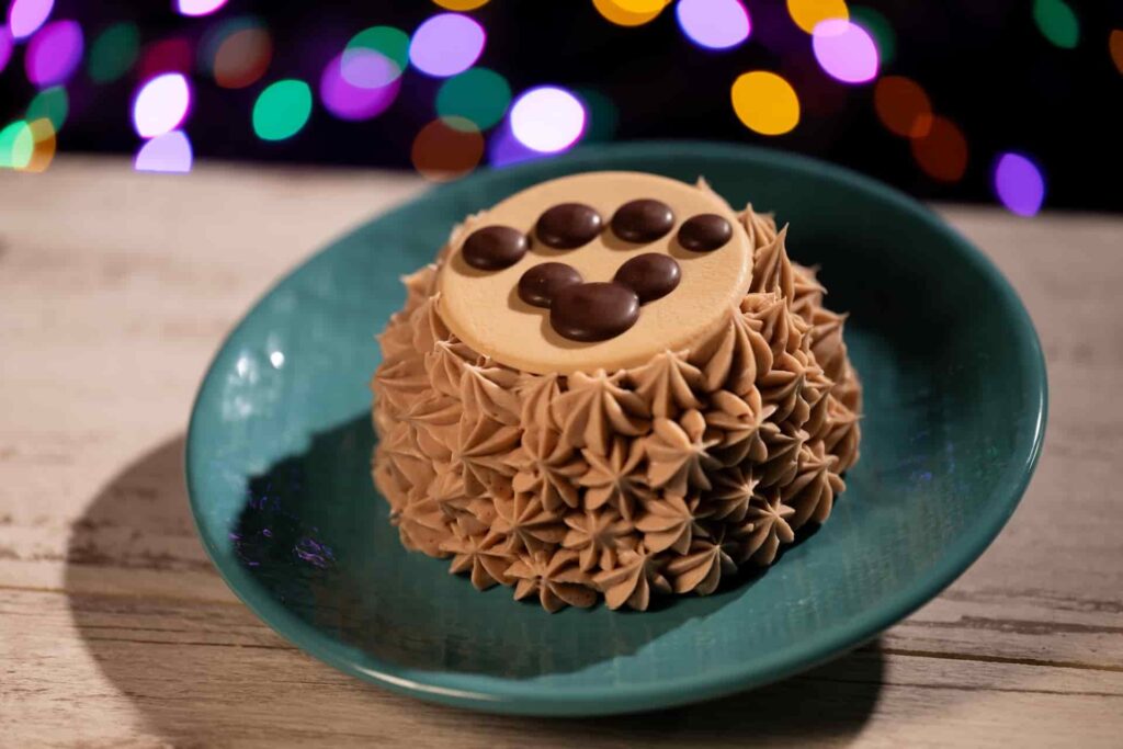 Brownie parte da seleção gastronômica especial natalina da Festa Jollywood Nights que acontece anualmente em Walt Disney World Resort no parque temático Hollywood Studios