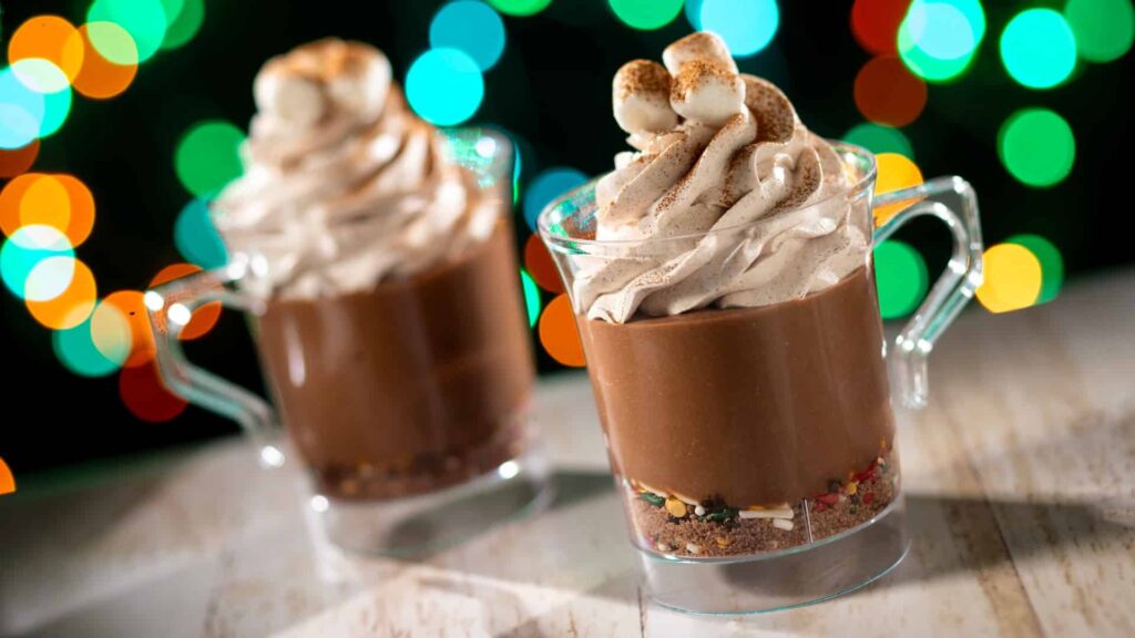 chocolate quente especial da festa natalina Jollywood Nights que acontece no Disney's Hollywood Studios