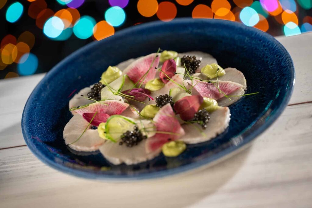 A festa especial de natal Jollywood Nights do parque temático Disney's Hollywood Studios em Walt Disney World contará com itens exclusivos no menu como crudo