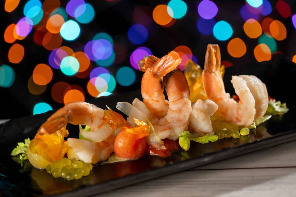 A festa especial de natal Jollywood Nights do parque temático Disney's Hollywood Studios em Walt Disney World contará com itens exclusivos no menu como cocktail de camarão