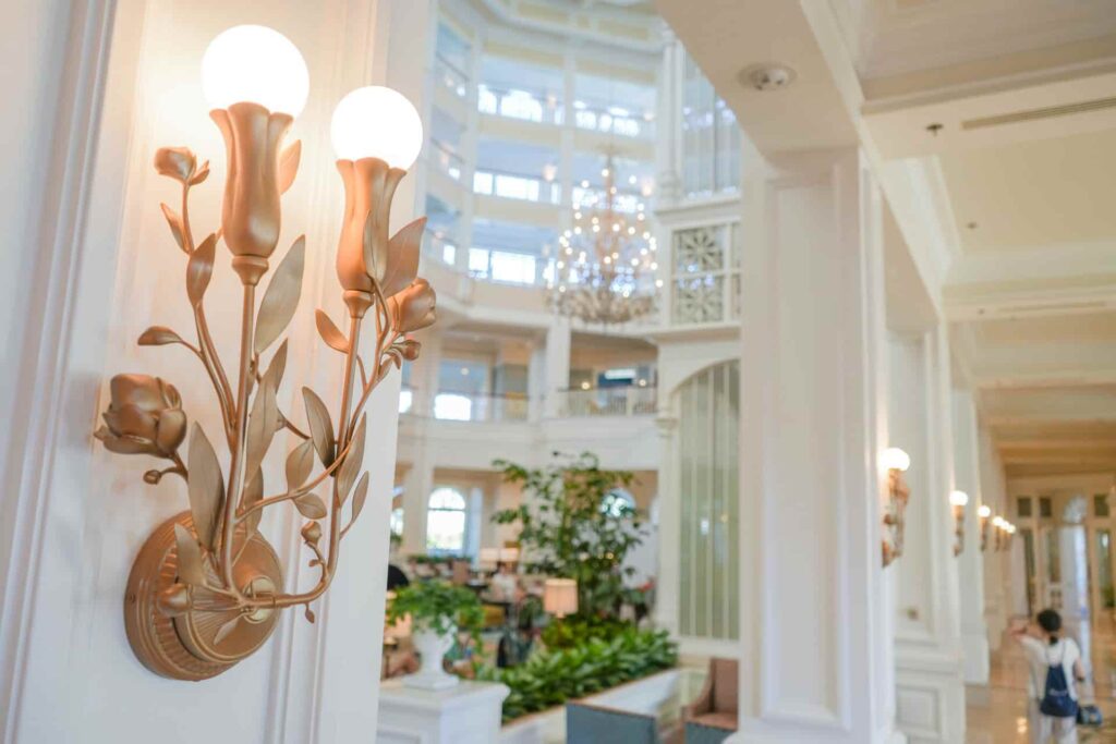 Detalhes do Lobby do hotel mais tradicional e luxuoso de todo Walt Disney World Resort Disney o Grand Floridian