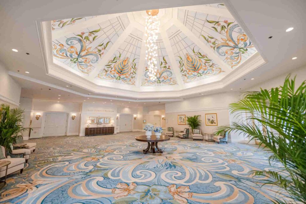 Detalhes do Lobby do hotel mais tradicional e luxuoso de todo Walt Disney World Resort Disney o Grand Floridian