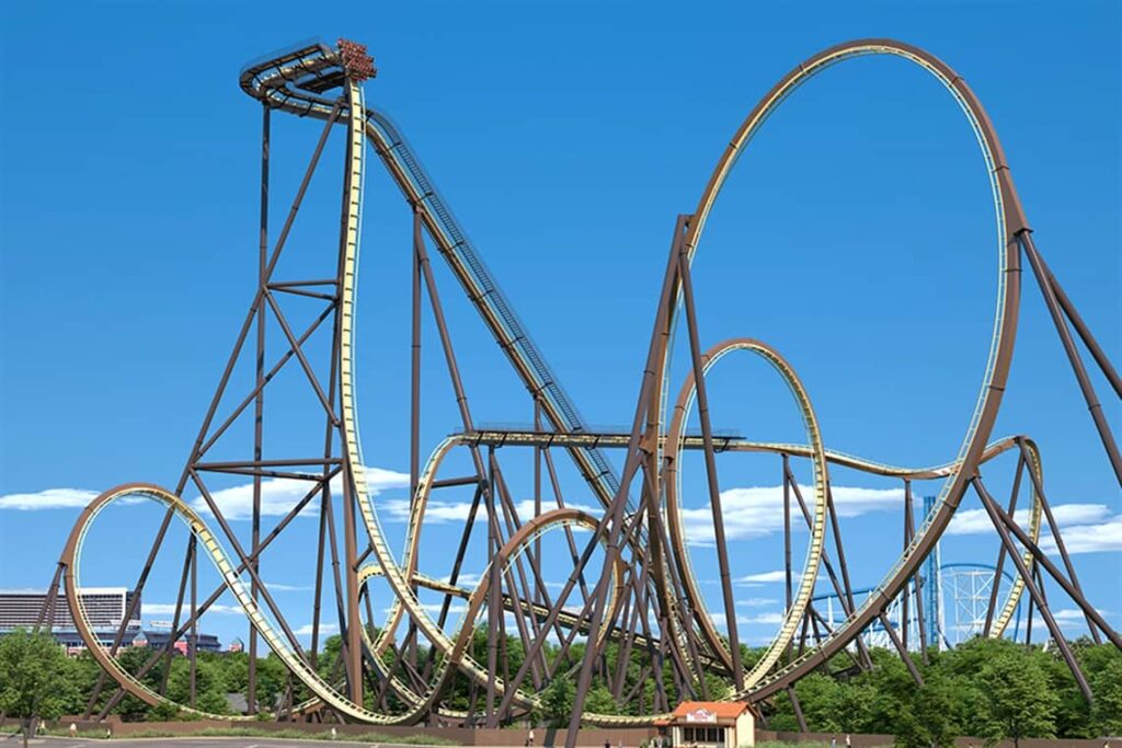 Tormenta Runing Rampagem, projeto da nova montanha russa do six flags