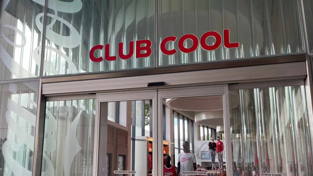 Club Cool da cola no Epcot, onde é possível provar diferentes tipos de sabores de refrigerante do mundo