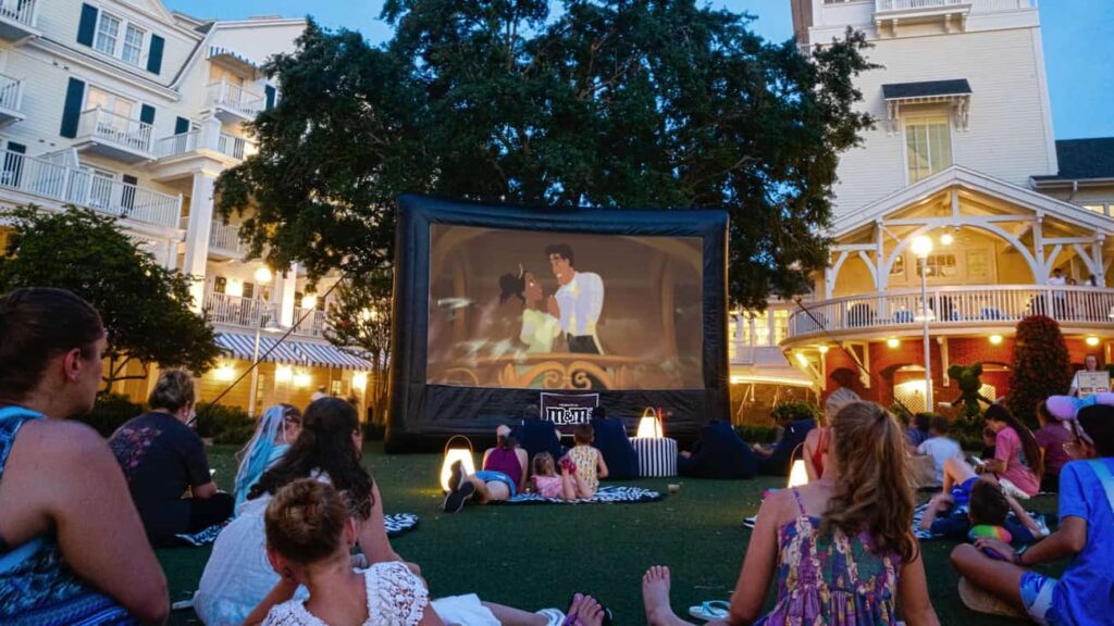Movie under the stars no hotel Disney's Boardwalk