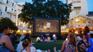 Movie under the stars no hotel Disney's Boardwalk