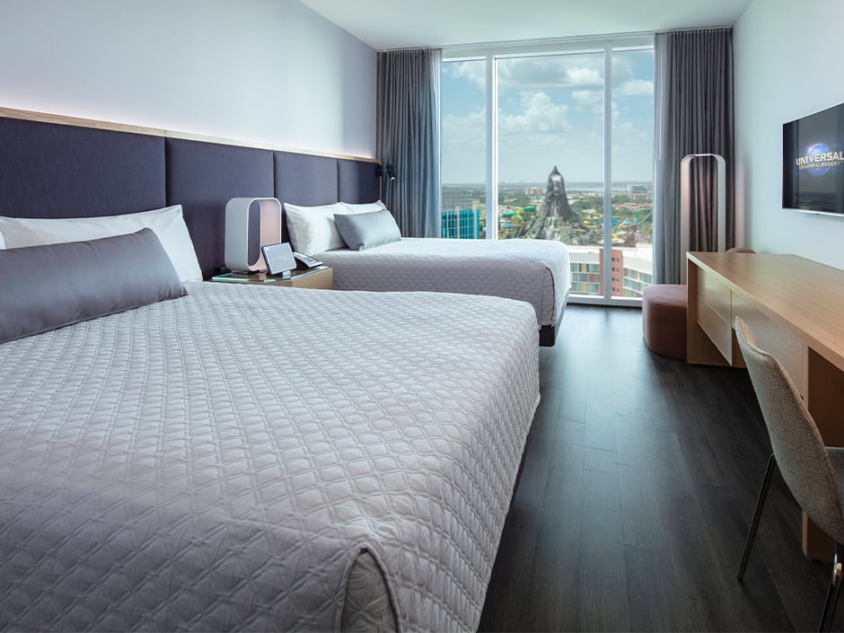 Quarto padrão do Universal's Aventura Hotel