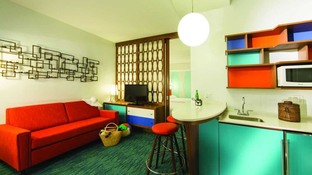 Quarto Suite do hotel Cabana Bay da Universal Orlando Resort