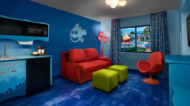 Suite Familiar do Nemo no hotel Disney's Art of Animation no complexo Walt Disney World Resort em Orlando