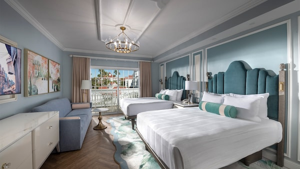 Quarto do Hotel Disney's Grand Floridian o mais tradicional hotel de luxo em todo o Walt Disney World Resort em Orlando na Florida