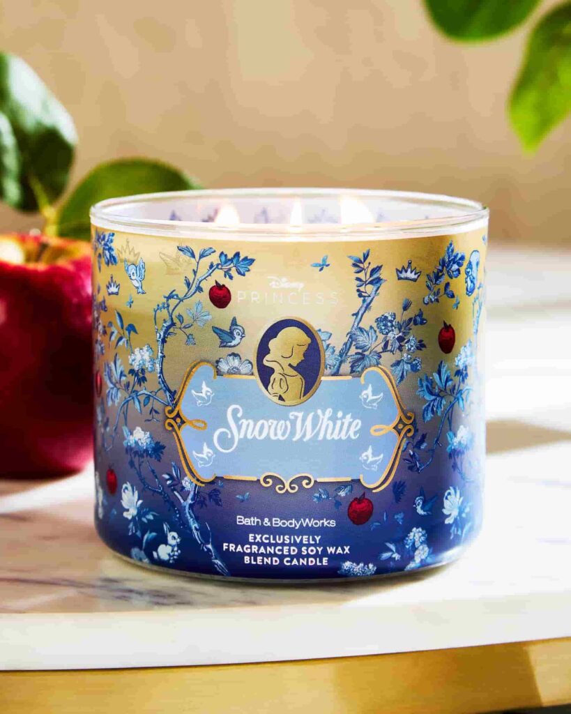 Vela aromática da Branca de Neve da coleção da Disney com a Bath and Body Works