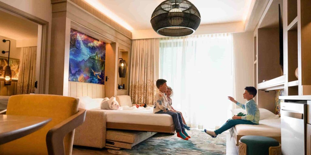 Quarto da torre DVC no Disney's Polynesian Resort, hotel de luxo da Disney