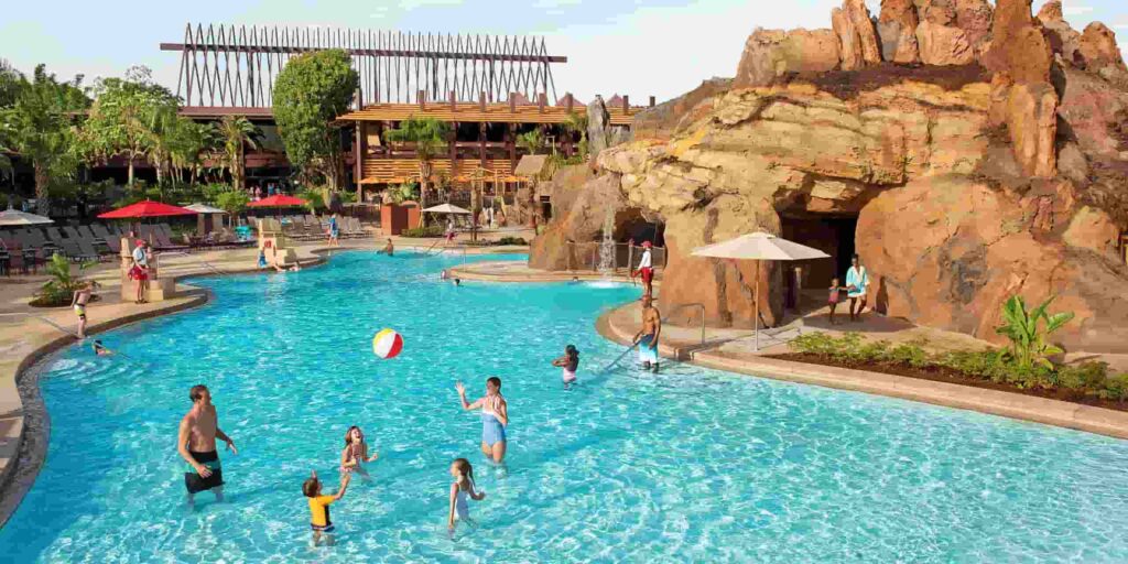 Piscina do Disney's Polynesian Resort, hotel de luxo da Disney