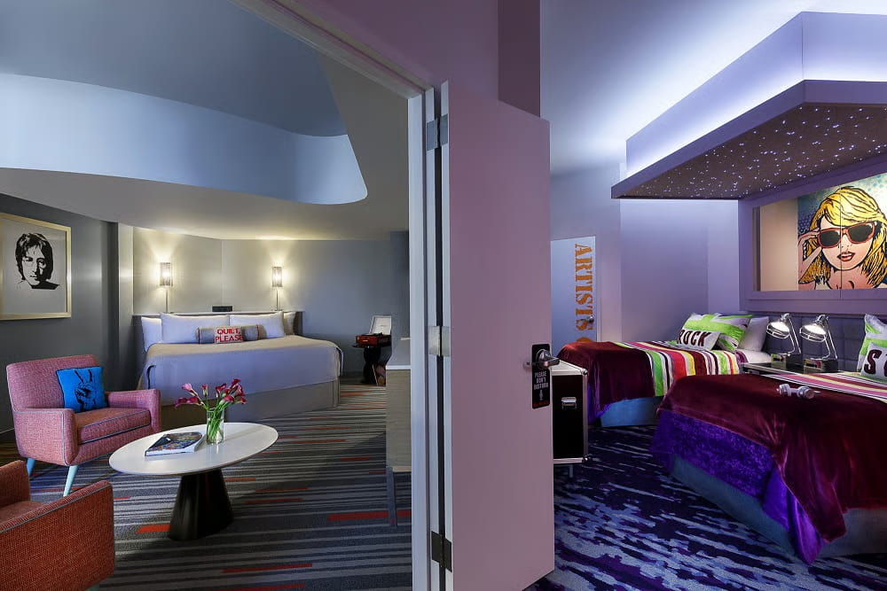 Suite Hotel Hard Rock Cafe no complexo da Universal Orlando Resort, um hotel de luxo com direito a Express Pass