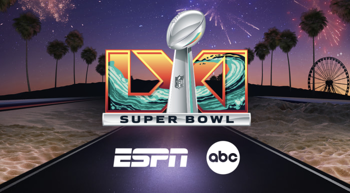 Arte conceitual da parceria da Disney com o Super Bowl 2027