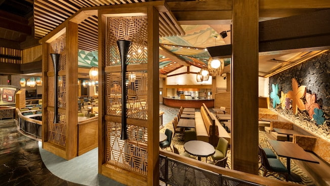 Kona, restaurante do Disney's Polynesian Resort, hotel de luxo da Disney