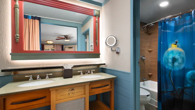 Banheiro do hotel Disney's Port Orleans Riverside em Walt Disney World Resort