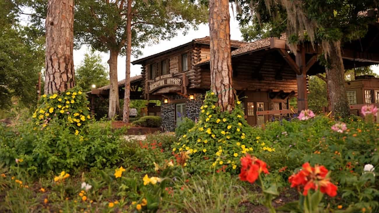 Fachada do Fort Wilderness Resort, hotel do complexo de Walt Disney World Resort