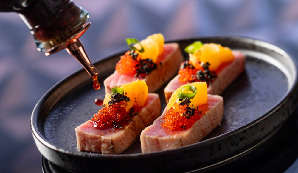 Um dos pratos servidos no bar exclusivo para adultos maiores de 21 anos no GEO82 dentro do Epcot em Walt Disney World Resort que fica em Orlando