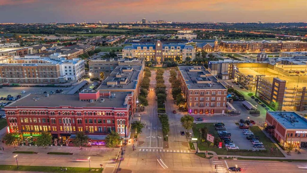 Cidade de Frisco no Texas