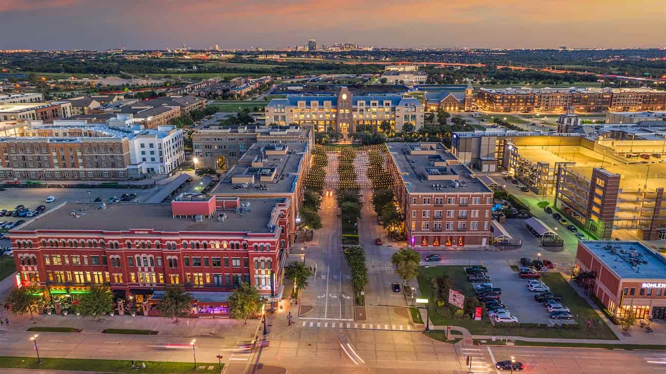 Cidade de Frisco no Texas