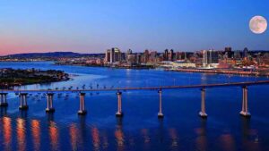 Vista de San Diego na Califórnia