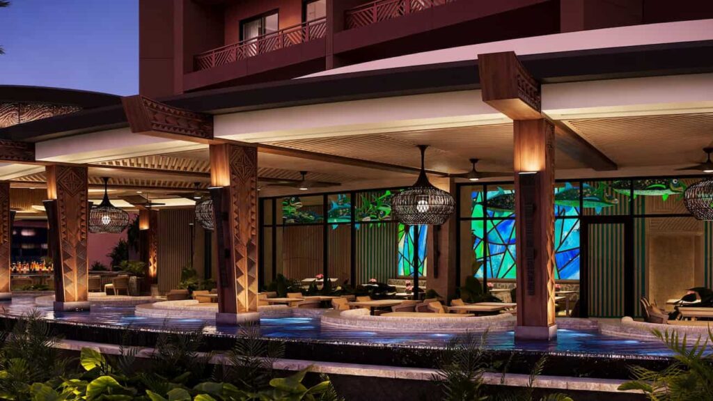 Restaurante Wailulu Bar & Grill no Disney's Polynesian Resort na Disney