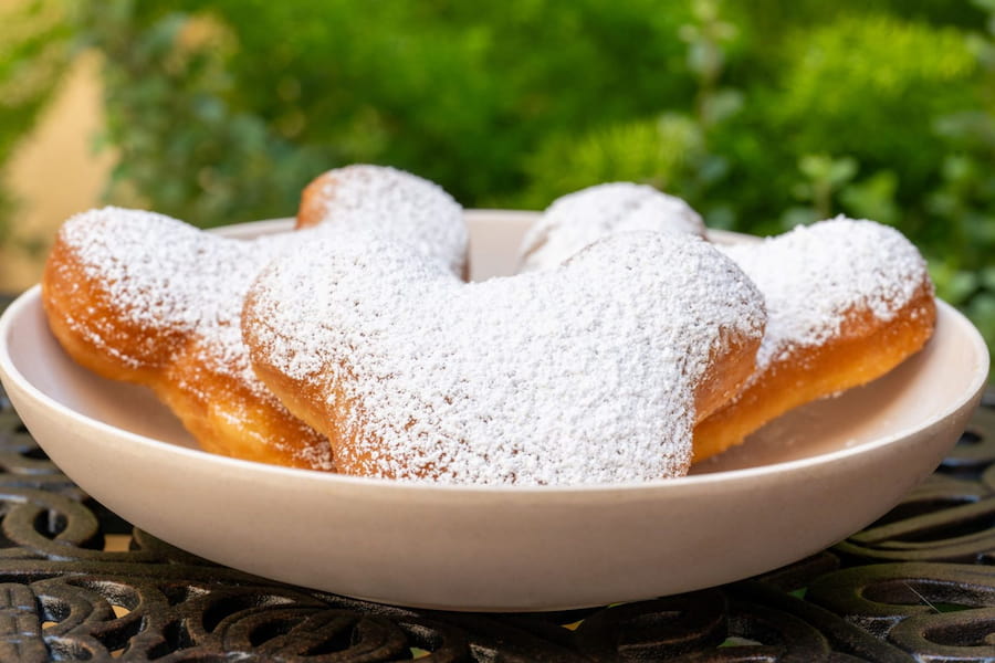 Beignets do Mickey no Disney's Port Orleans French Quarter