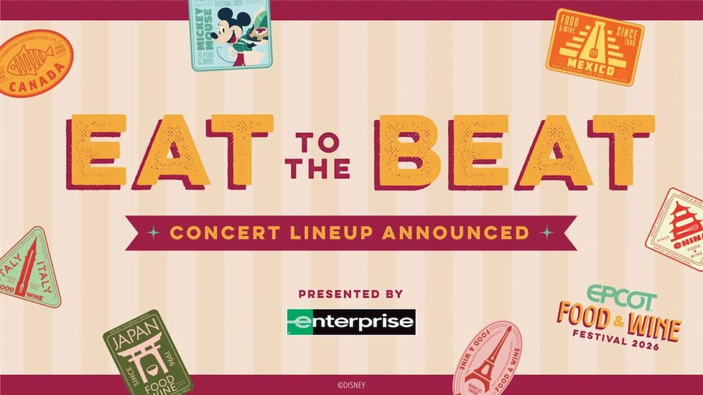 Arte conceitual do Eat to The Beat no Epcot