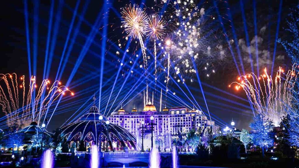 Novo show noturno Universal Celestial goodnight que acontece no Epic Universe