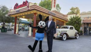 Bob Iger com Oswald na California