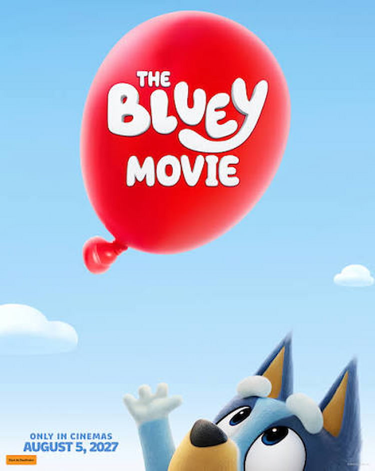 Poster do filme da Bluey anunciado na D23 2026