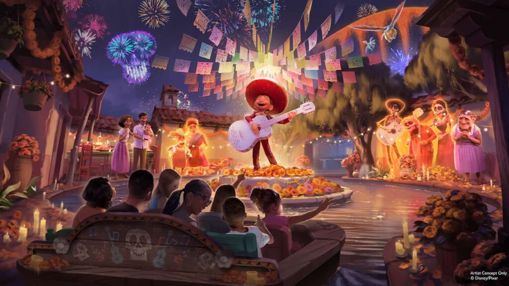 Nova atração de Viva a Vida é uma Festa estrelando Miguel na Disneyland Califórnia