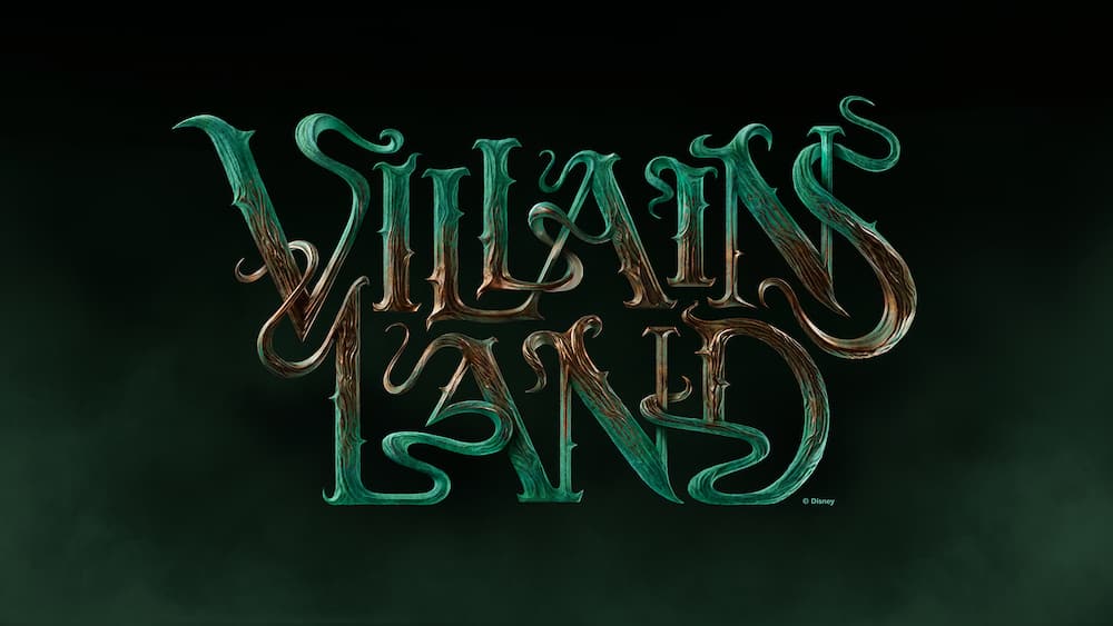 Divulgados nome e logo da nov área dos vilões no Magic Kingdom, a Villains Lnd