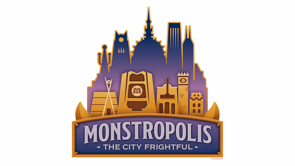 Logo da Cidade de Monstrópolis de Monstros S.A. que vai inaugurar em 2027 no Disney's Hollywood Studios