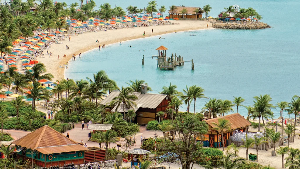 Praia paradisíaca nas Bahamas