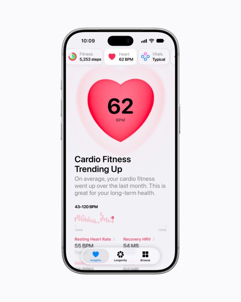 Apple Watch e iPhone conseguem dar uma excelente visibilidade de como esta a saúde do usuário