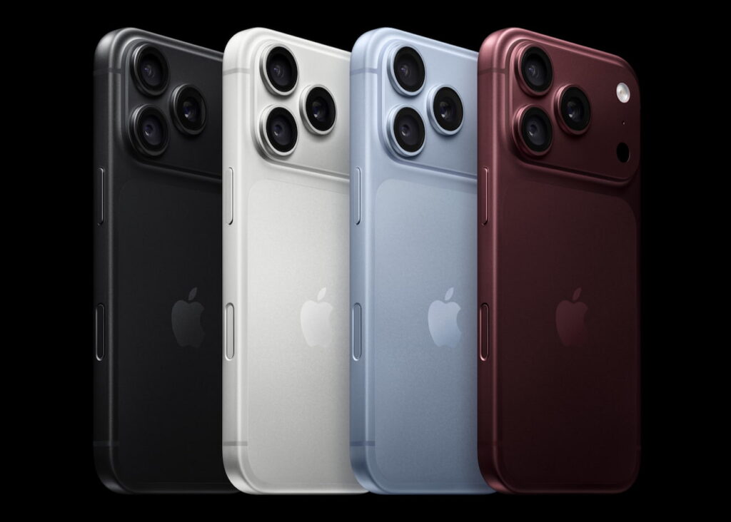 Novos Iphones 18 pro trazem cores azul claro e bordô como apostas do modelo