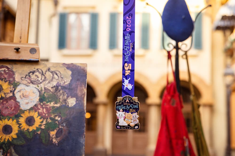 Medalha da corrida de 5k durante o Food&Wine