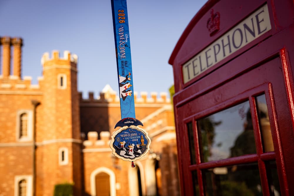 Medalha da corrida de Wine and Dine durante o Food&Wine