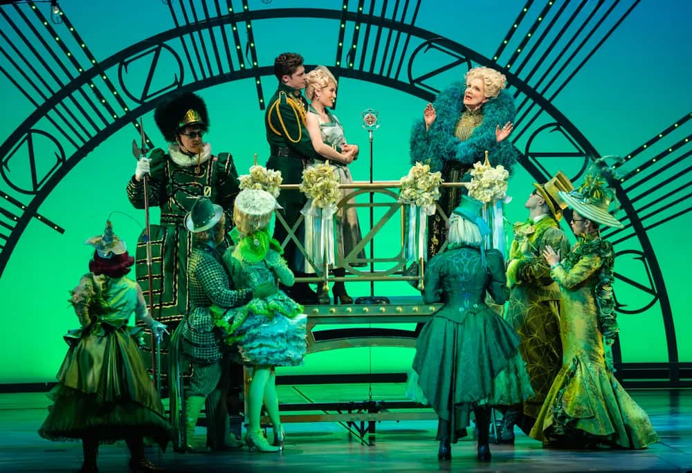 Cena de Wicked com Glinda e Fyiero na Broadway