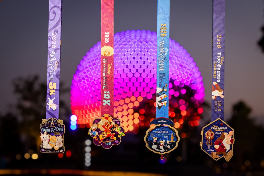 Todas as Medalhas da runDisney 2026 em Walt Disney World Resort