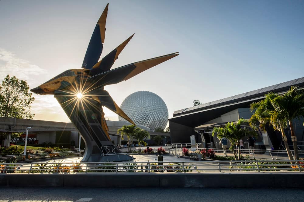 Atração dos Guardiões da Galáxia no Epcot