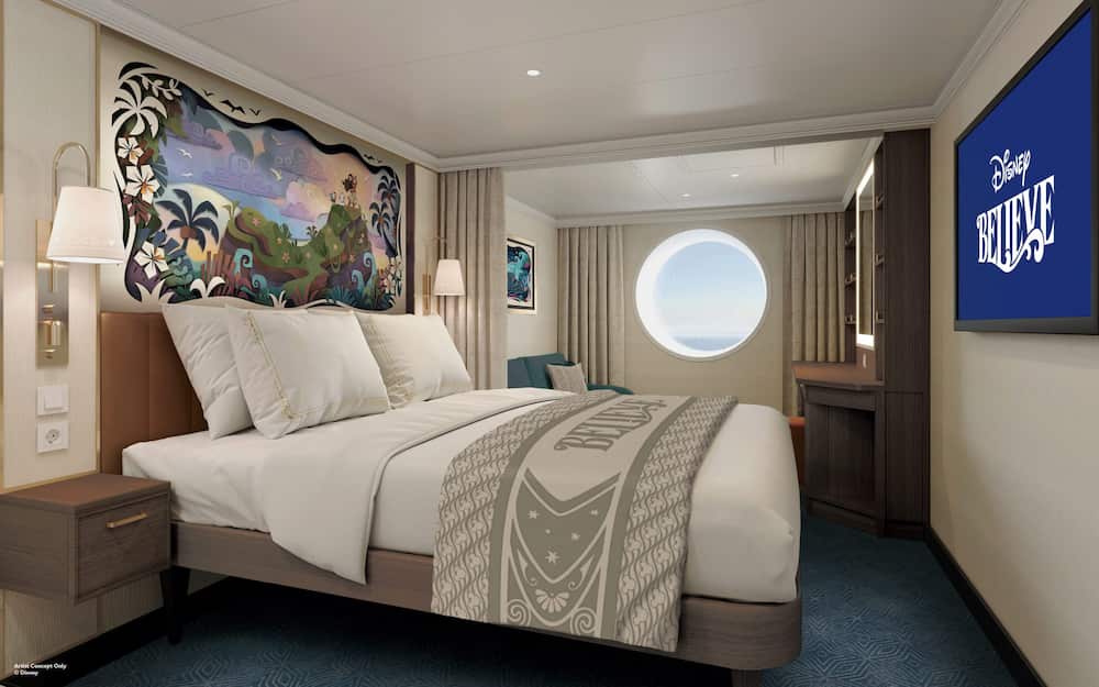 Cabine com escotilha no Disney Believe