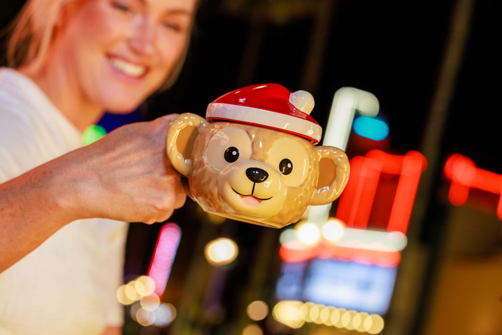Caneca merchandising especial da festa de natal do Hollywood Studios, a Jollywood Nights 2026